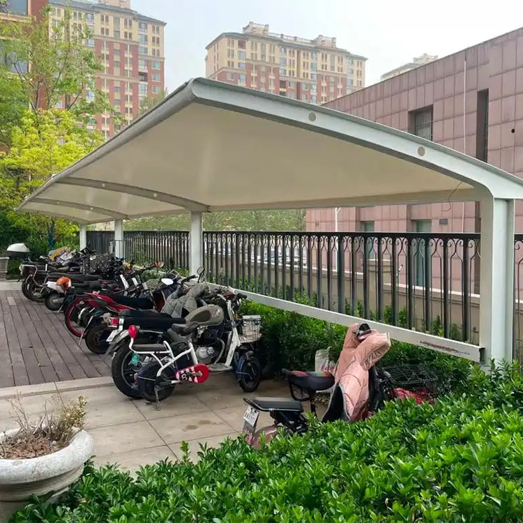 枝江市膜结构电动车棚